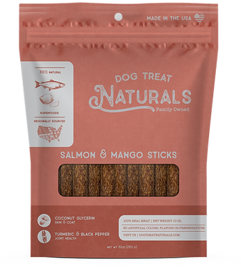 Dog Treat Naturals Salmon & Mango Sticks | Pisces