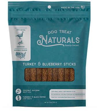 Dog Treat Naturals Turkey & Blueberry Sticks | Pisces