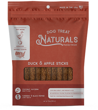 Dog Treat Naturals Duck & Apple Sticks | Pisces