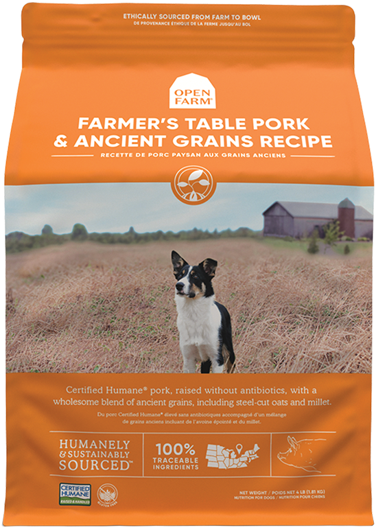Open Farm Ancient Grains Pork Dog Food | Pisces