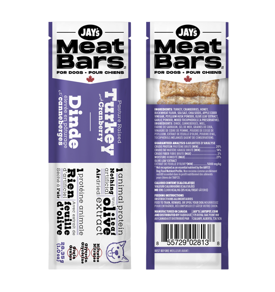 Jay's Meat Bars - Pasture Raised Turkey and Cranberry | Pisces