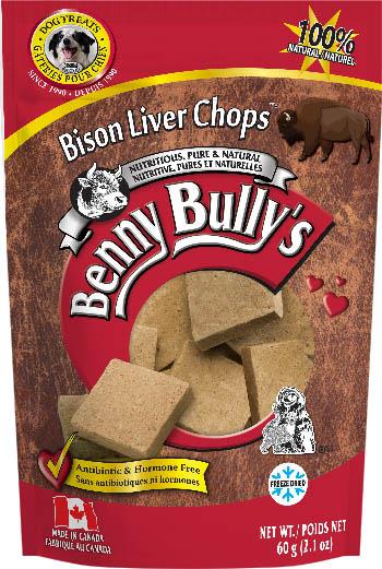 Benny Bully's Bison Liver Chops Treat | Pisces